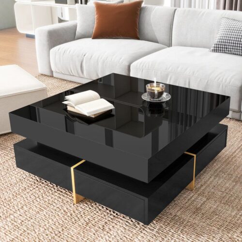 Handyman Prism Glass Storage Coffee Table